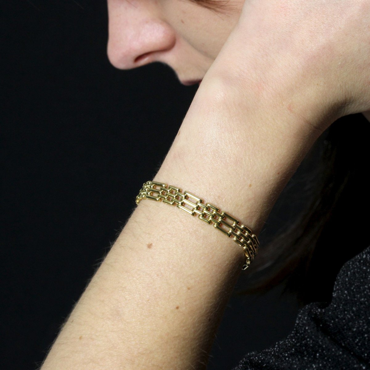 Bracelet Or Jaune Caplain-photo-2