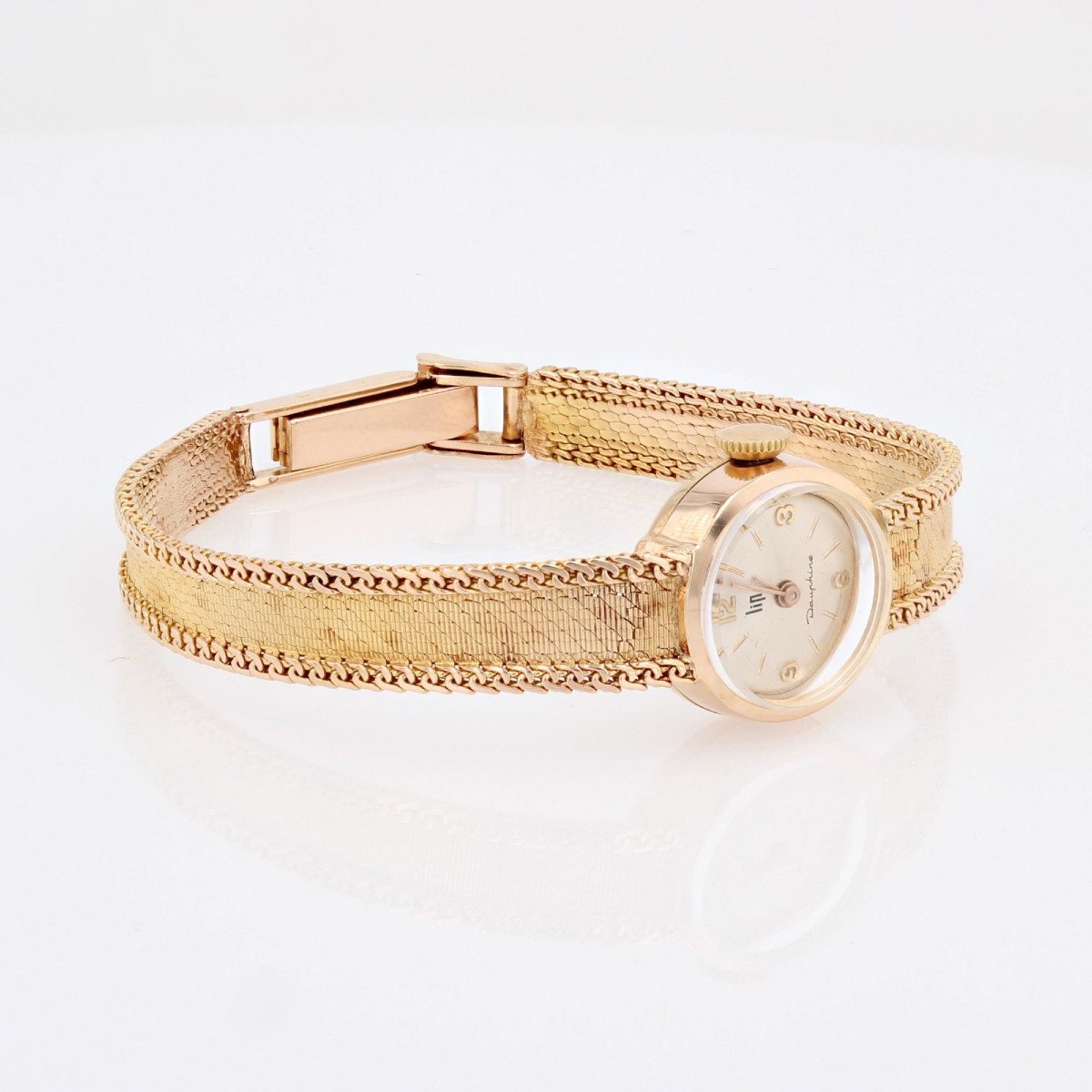 Lady's Yellow Gold Lip Watch-photo-1