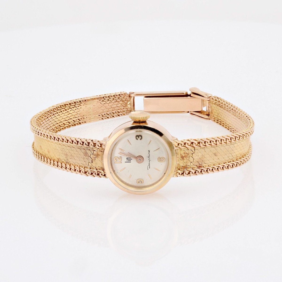 Lady's Yellow Gold Lip Watch-photo-6