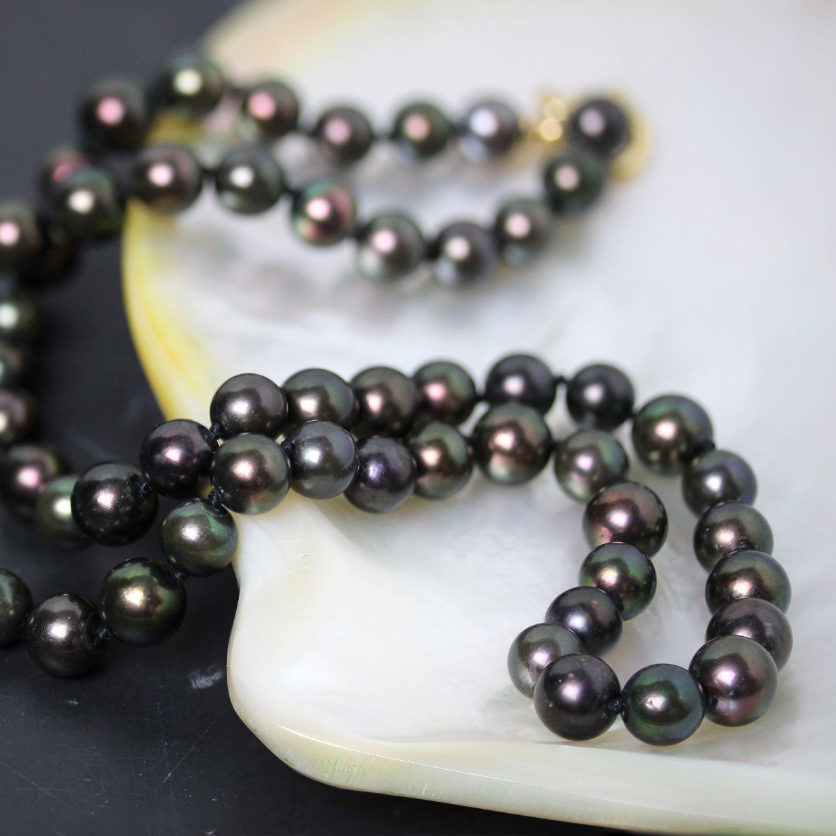 Tahitian Pearl Choker Necklace-photo-3