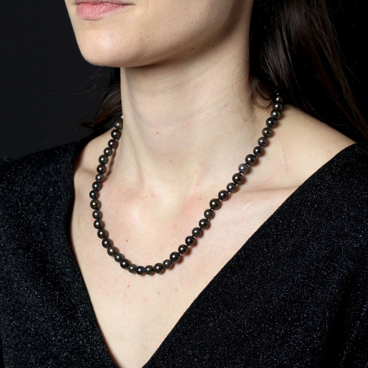 Tahitian Pearl Choker Necklace-photo-5