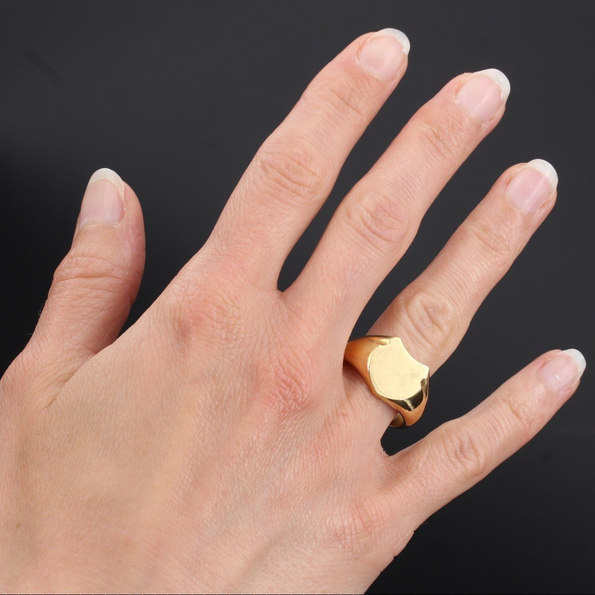 Art Deco Gold Signet Ring-photo-2