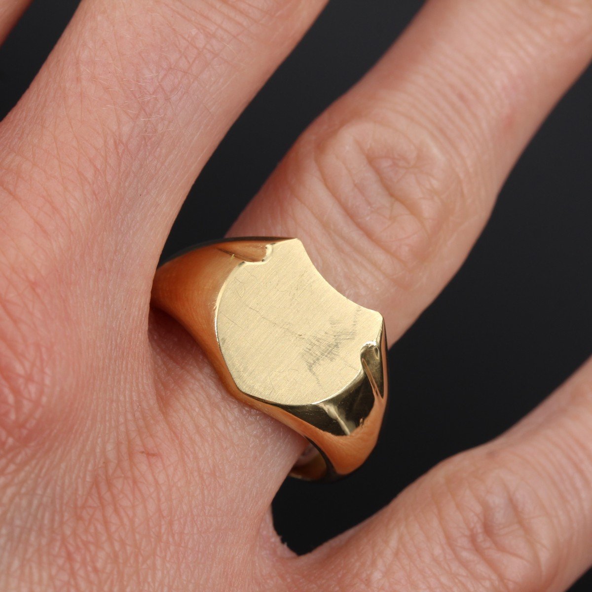 Art Deco Gold Signet Ring-photo-1