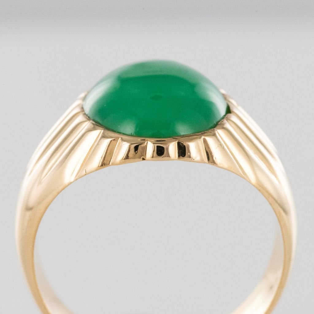 Bague Chrysoprase Chevalière-photo-3