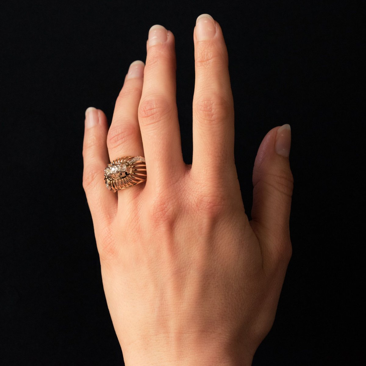 Dome Ring With Gold And Diamonds-photo-6