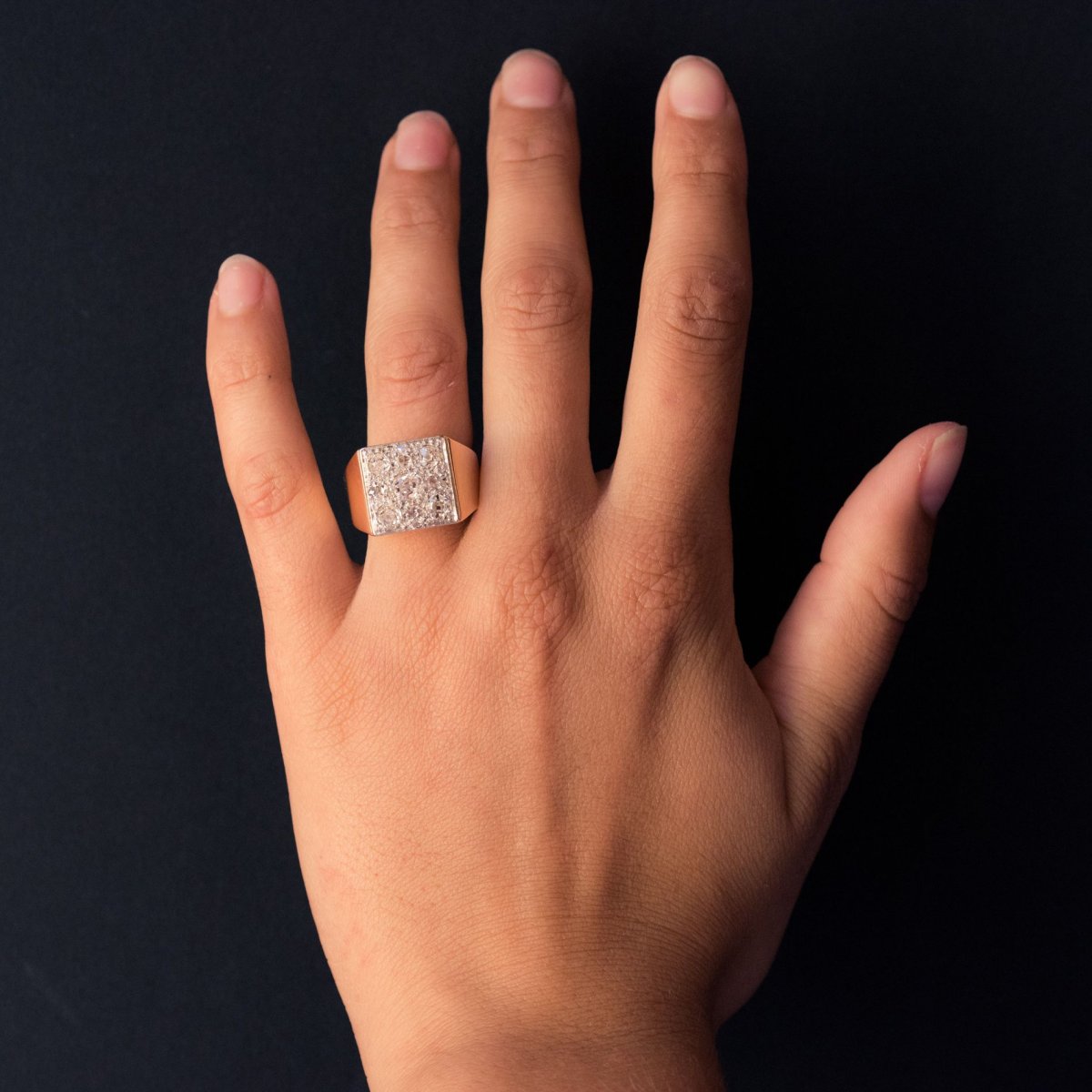Art Deco Paved Diamond Ring-photo-1