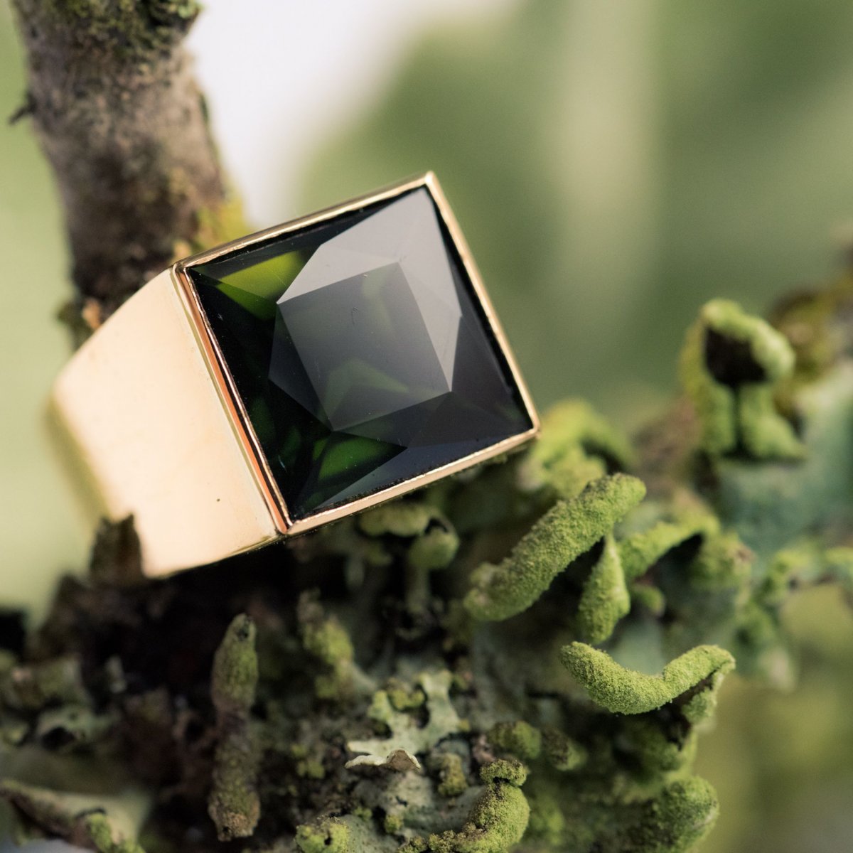 Ancient Tourmaline Signet Ring-photo-3