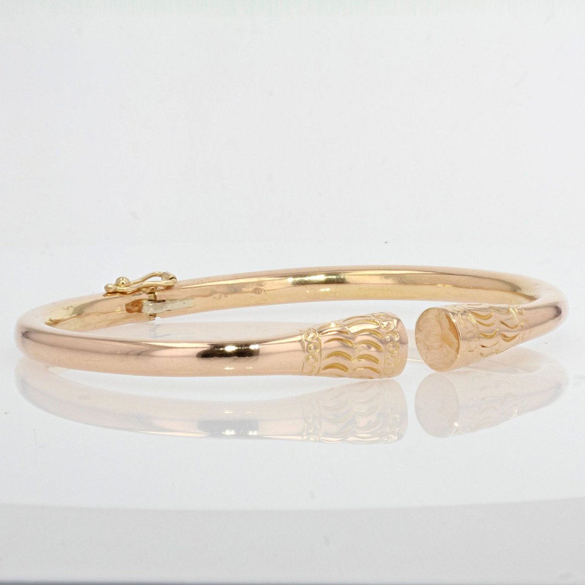 Solid Gold Bangle Bracelet-photo-3