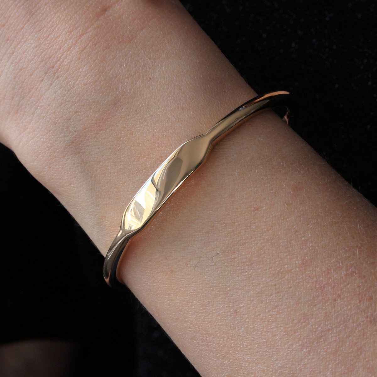 Rose Gold Bangle Bracelet-photo-2