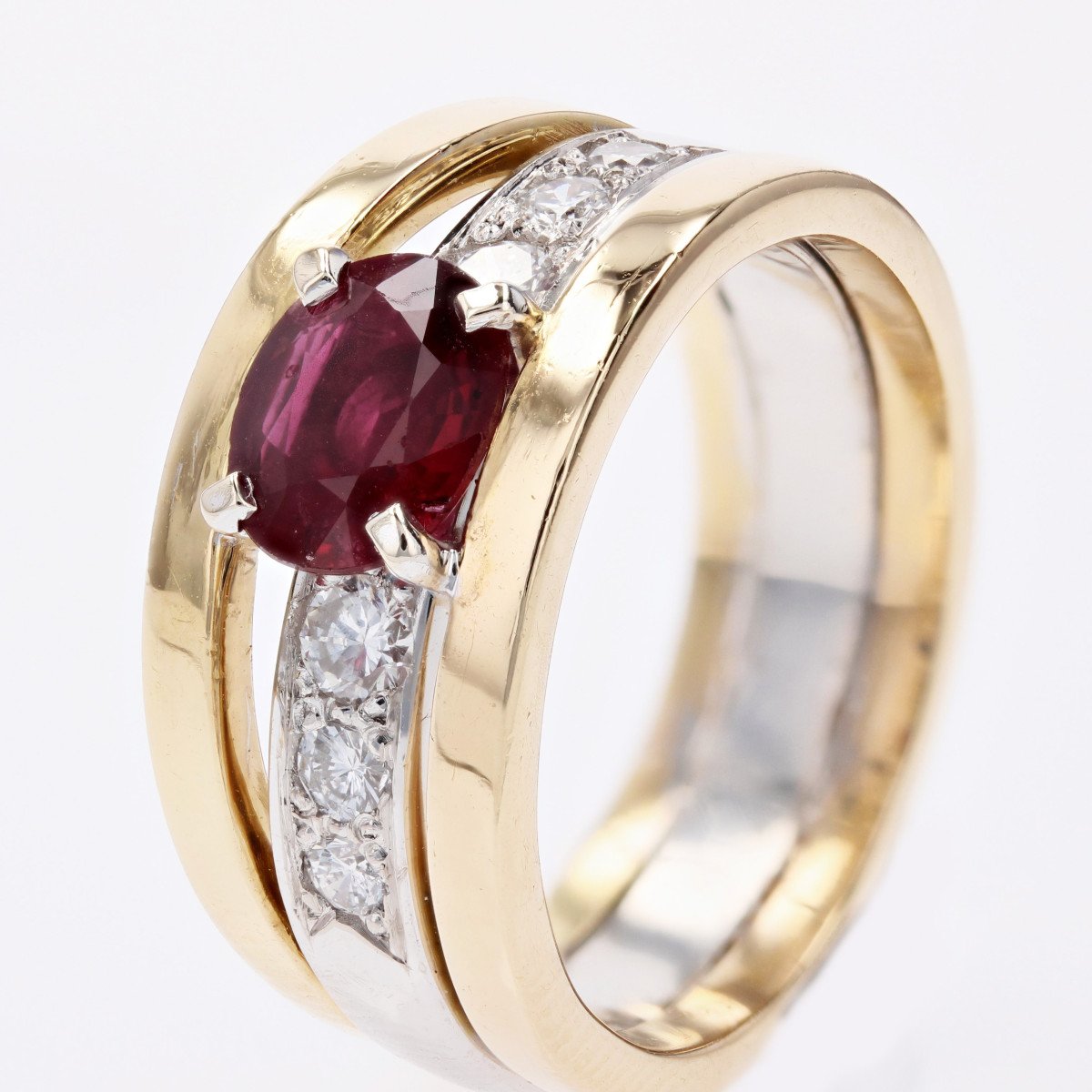 Ruby Diamond Ring 2 Gold-photo-4