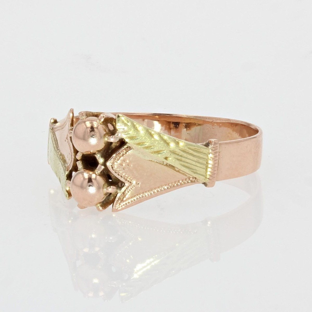 You And Me Gold Pearls Ring-photo-2