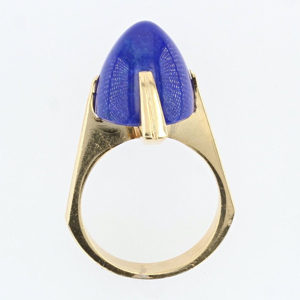 Vintage Gold And Lapis Lazuli Ring-photo-3