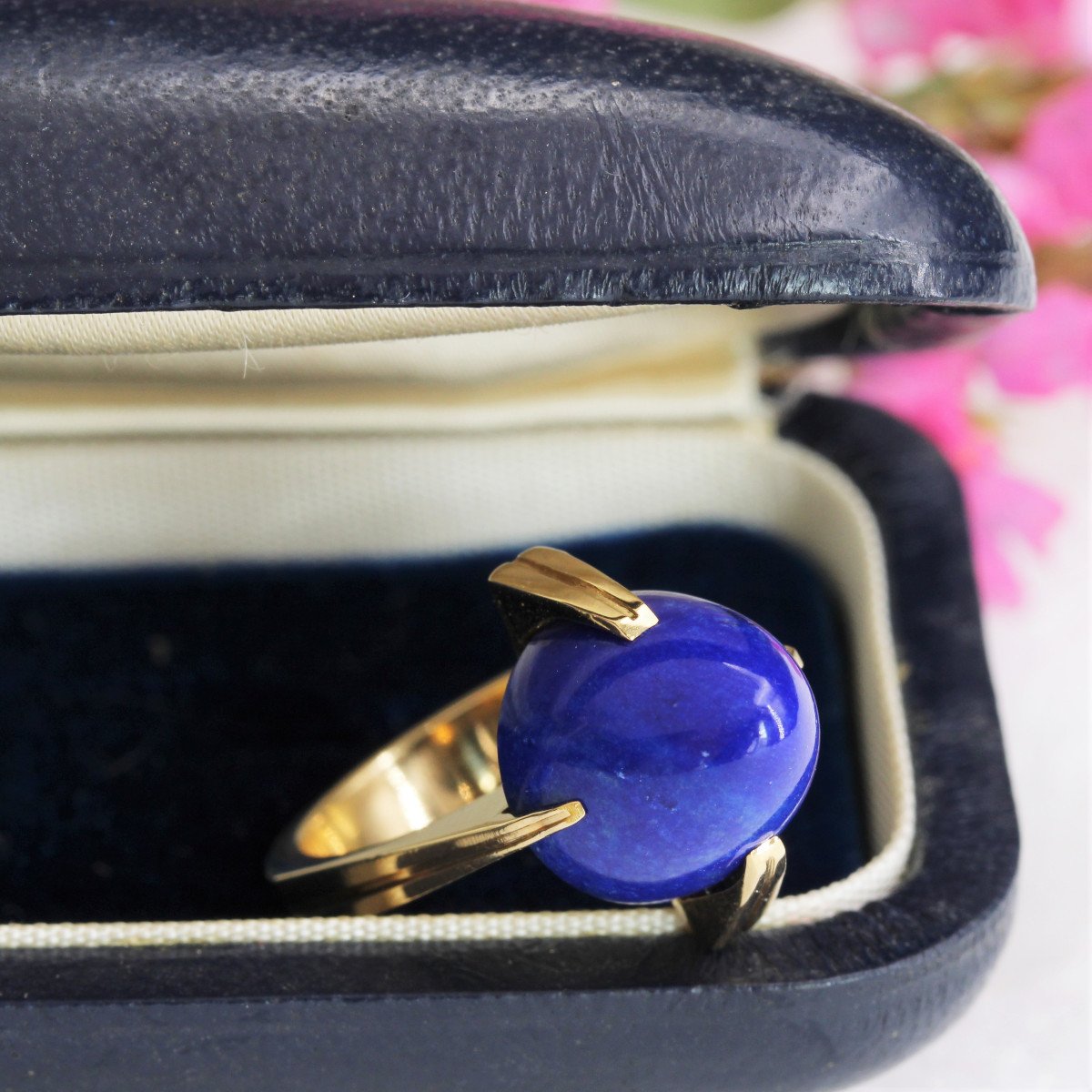 Vintage Gold And Lapis Lazuli Ring-photo-7