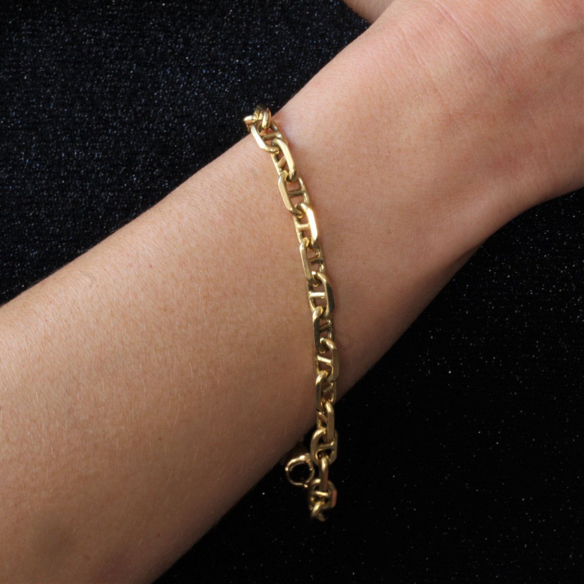 Second Hand Massive Marine Mesh Gold Bracelet-photo-1