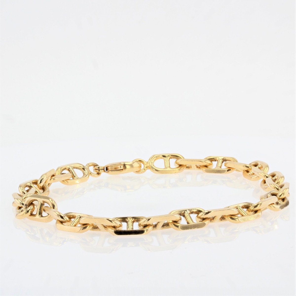 Second Hand Massive Marine Mesh Gold Bracelet-photo-2