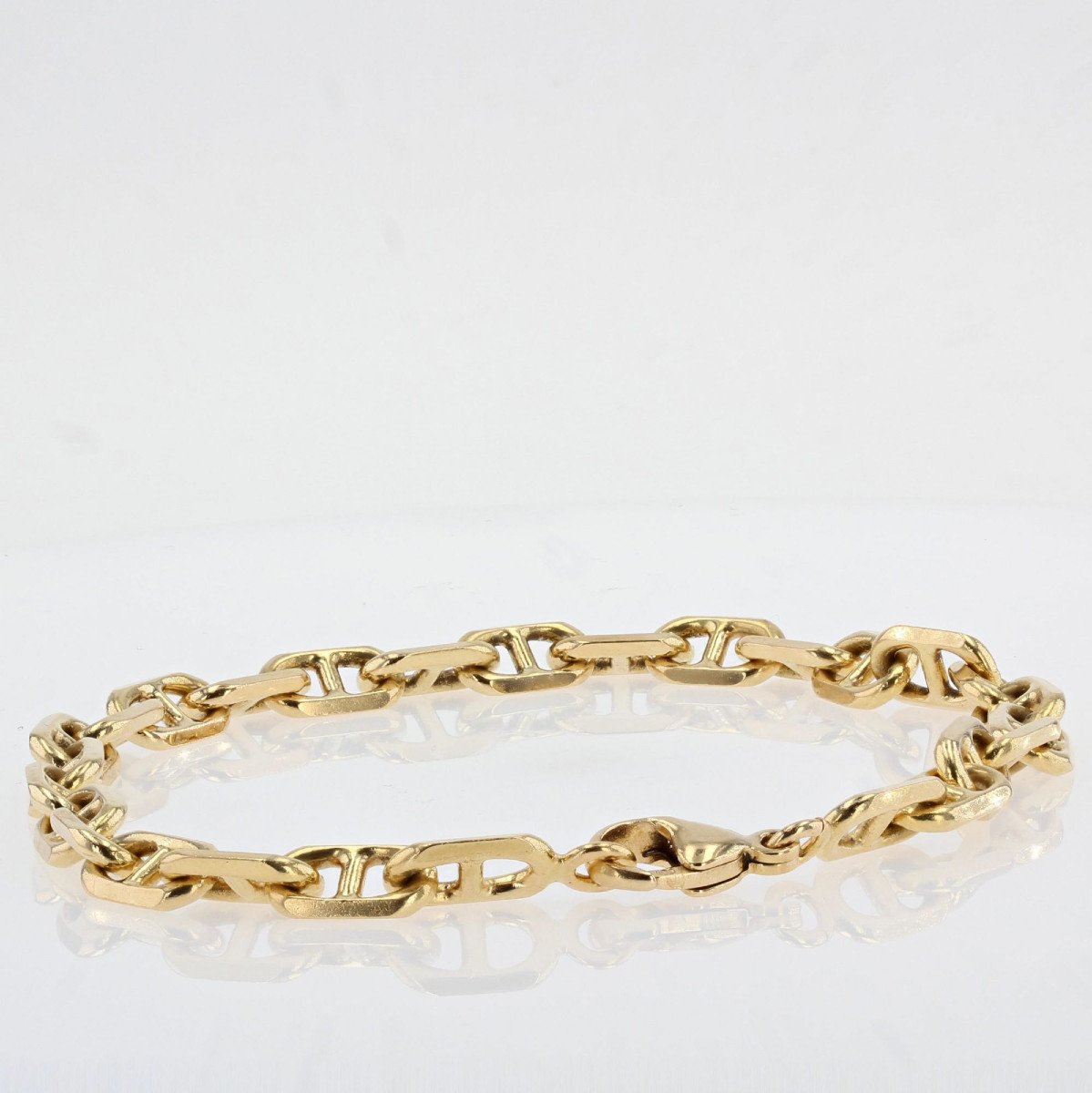 Second Hand Massive Marine Mesh Gold Bracelet-photo-4