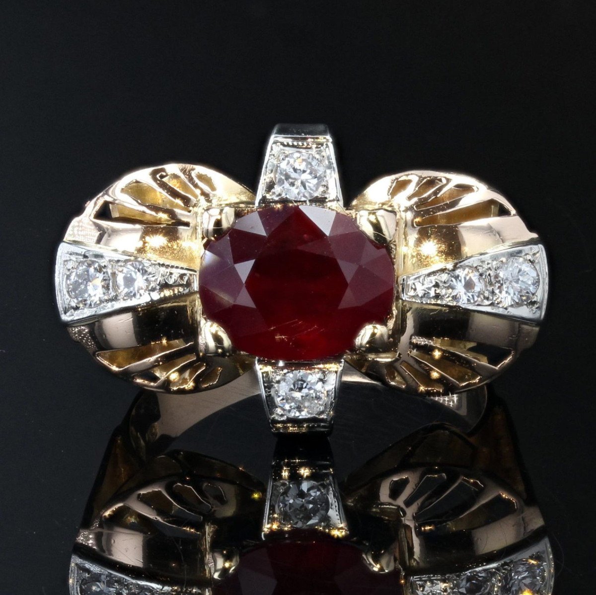 Vintage Ruby And Diamond Ring-photo-4