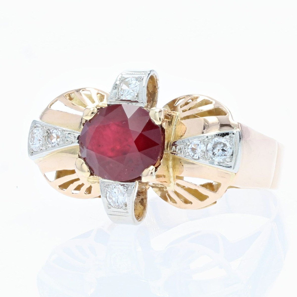 Vintage Ruby And Diamond Ring-photo-5