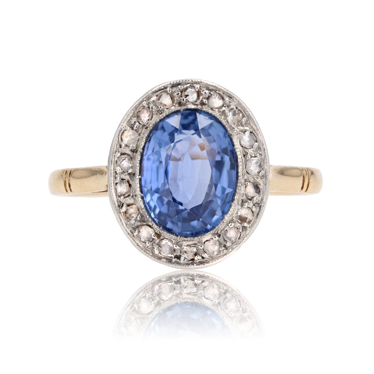 Antique Sapphire And Diamond Ring