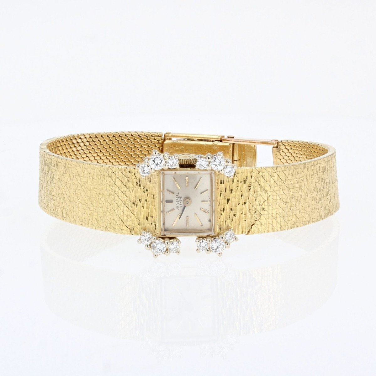 Lady's Watch In Diamonds And Yellow Gold-photo-3