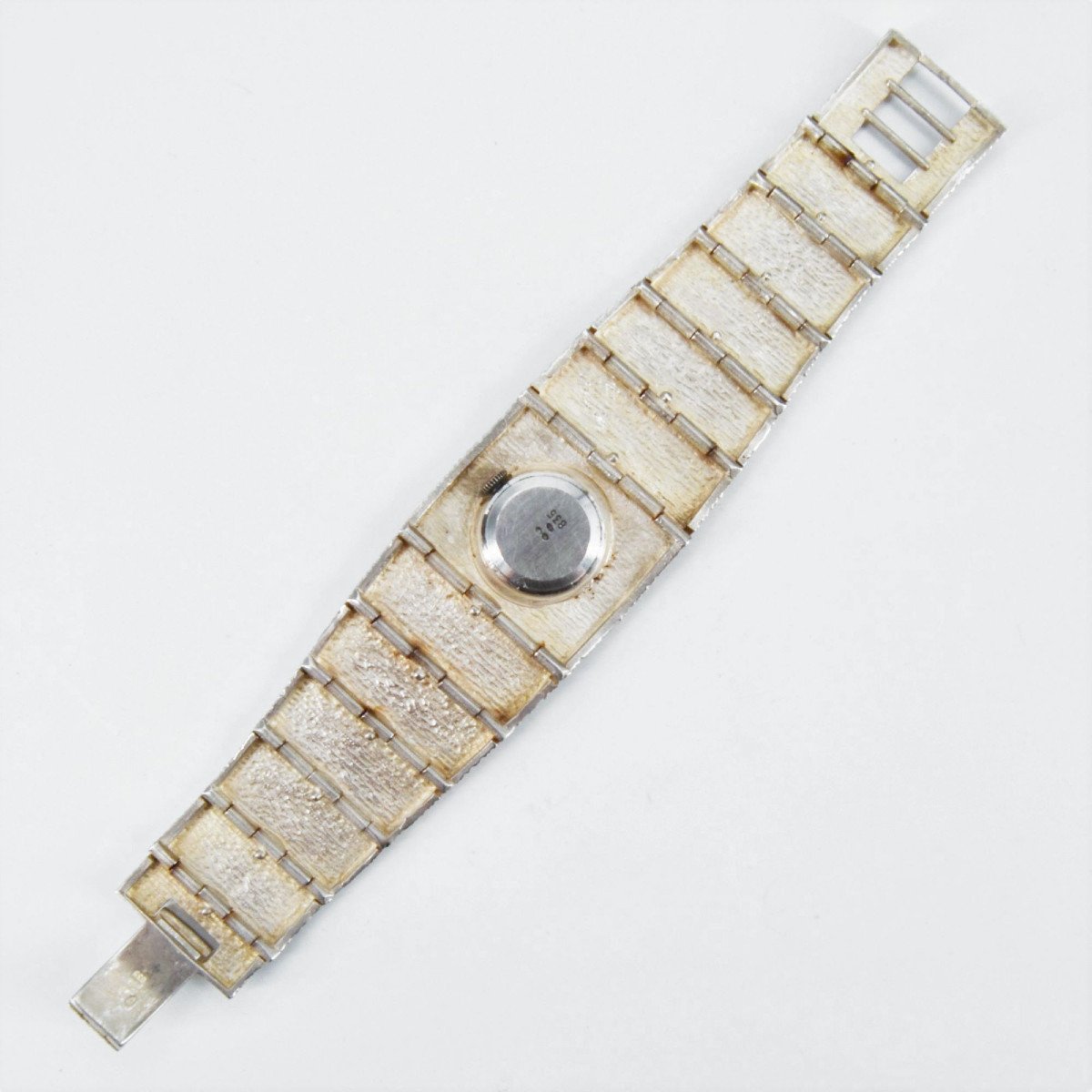 Vintage Textured Silver Watch-photo-4