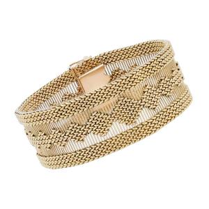 Vintage Gold Ribbon Bracelet