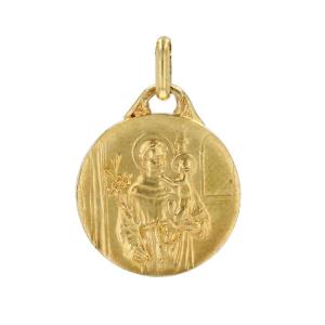 Médaille Saint Joseph Or Jaune