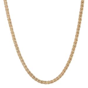 Yellow Gold Interlaced Mesh Necklace