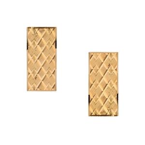 Chiseled Gold Cufflinks