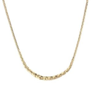 Yellow Gold Nested Flat Mesh Necklace