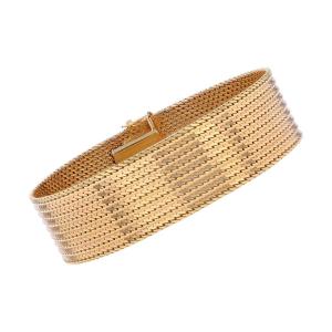 Yellow Gold Ribbon Bracelet