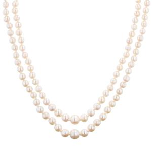 Double Row Cultured Pearl Necklace