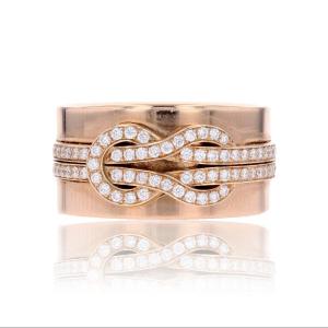 Fred Chance Infinie Ring Rose Gold Diamonds Medium Model