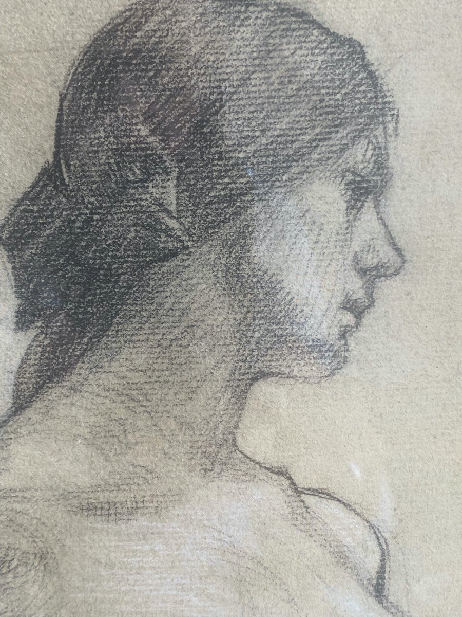 Suzanne  Valadon  1889   Portrait Au Crayon Et Fusain Sur Papier -photo-4