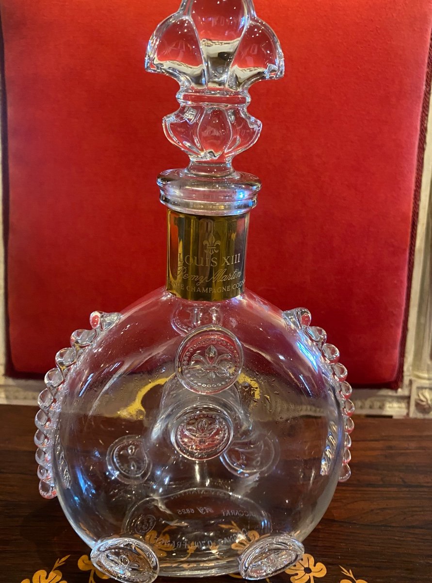 Fiasque  De Cognac En Crystal  De Baccarat  Louis  XIII  Dans Son Coffret. -photo-4