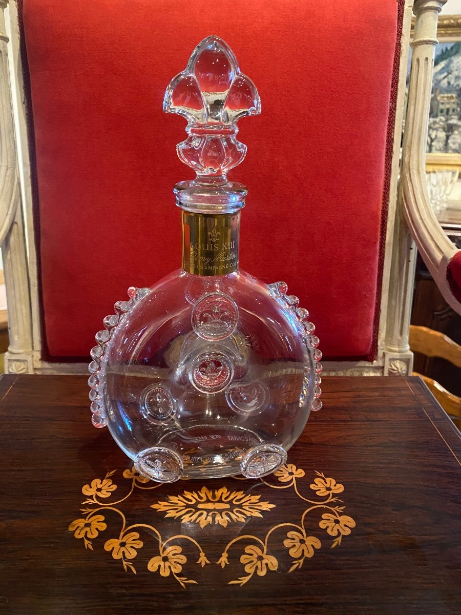 Fiasque  De Cognac En Crystal  De Baccarat  Louis  XIII  Dans Son Coffret. -photo-2