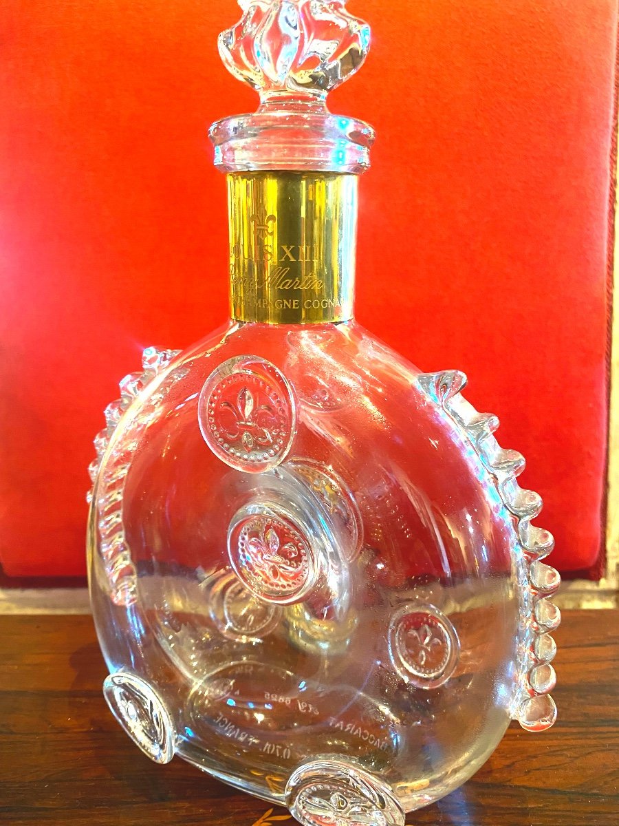 Fiasque  De Cognac En Crystal  De Baccarat  Louis  XIII  Dans Son Coffret. -photo-5