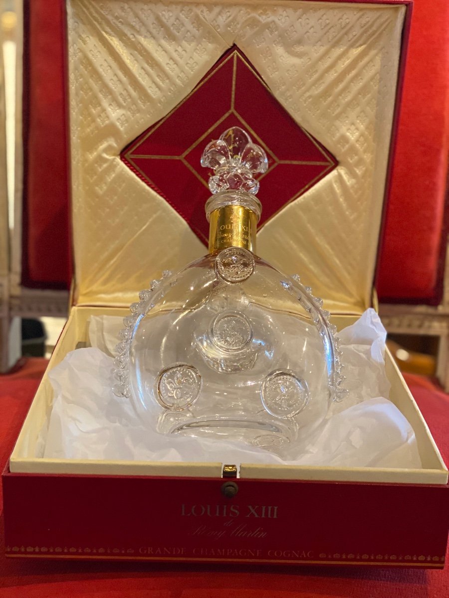 Fiasque  De Cognac En Crystal  De Baccarat  Louis  XIII  Dans Son Coffret. -photo-7