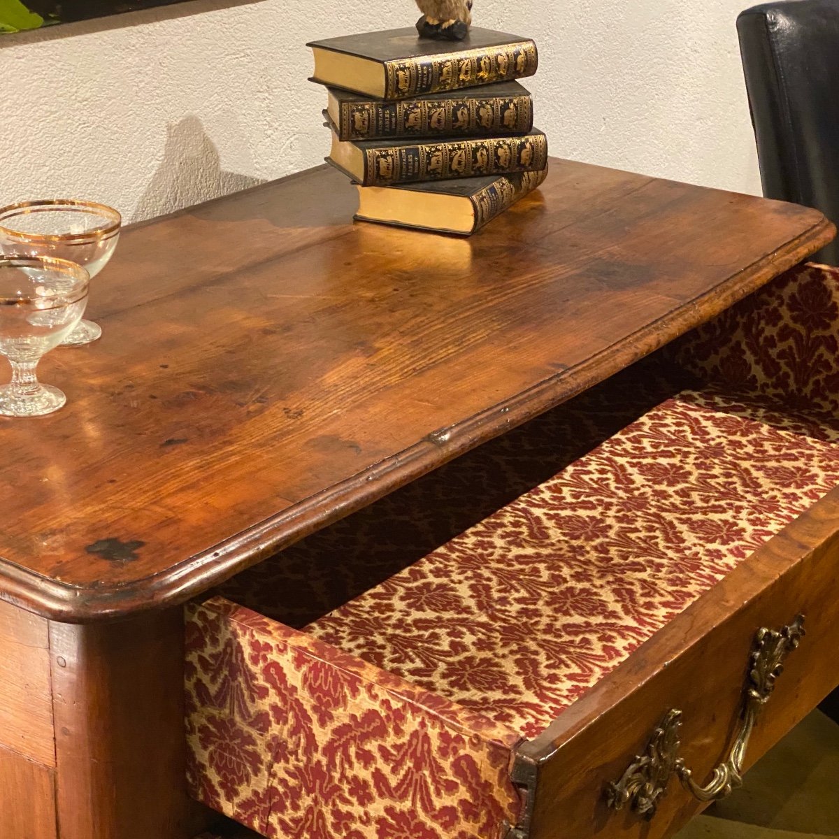 Louis XIV Period - Regence Chest Of Drawers With Three Drawers In Perfect Condition -photo-3