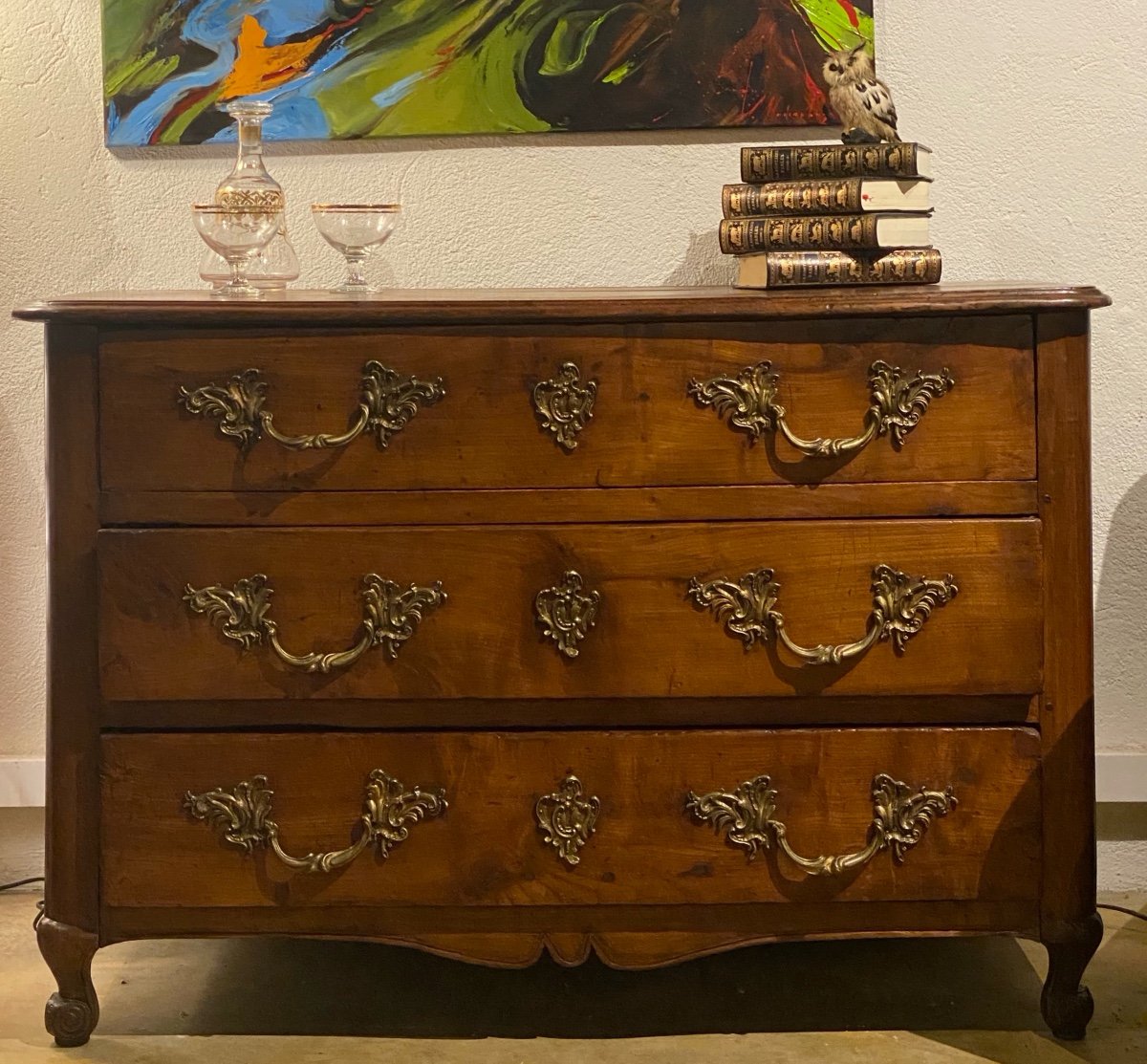 Louis XIV Period - Regence Chest Of Drawers With Three Drawers In Perfect Condition -photo-1