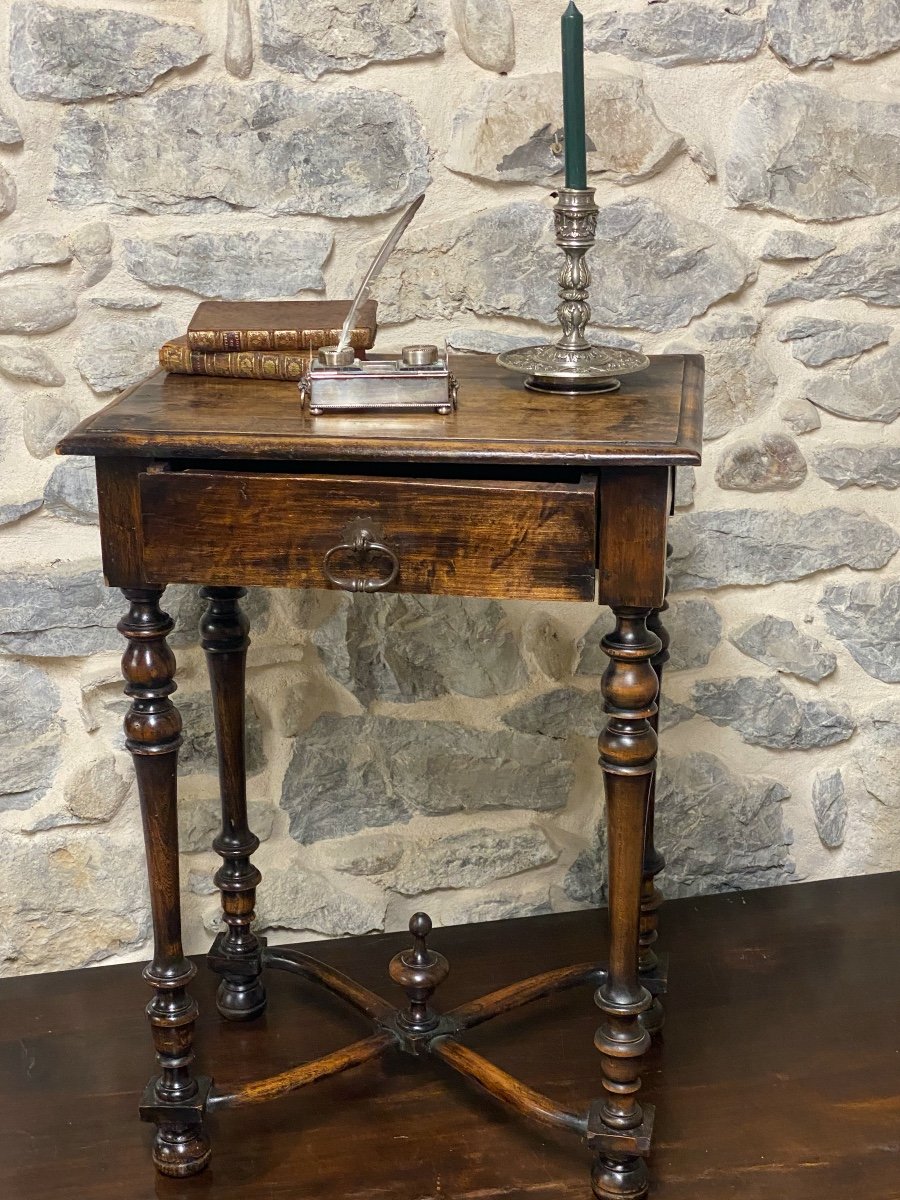 Louis XIII Period Side Table-secretary   -photo-4