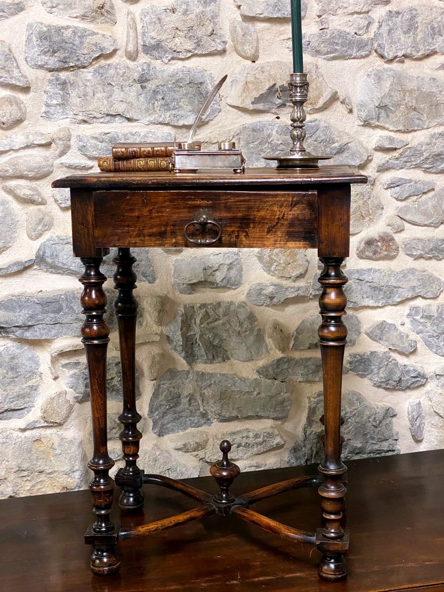 Louis XIII Period Side Table-secretary   -photo-6