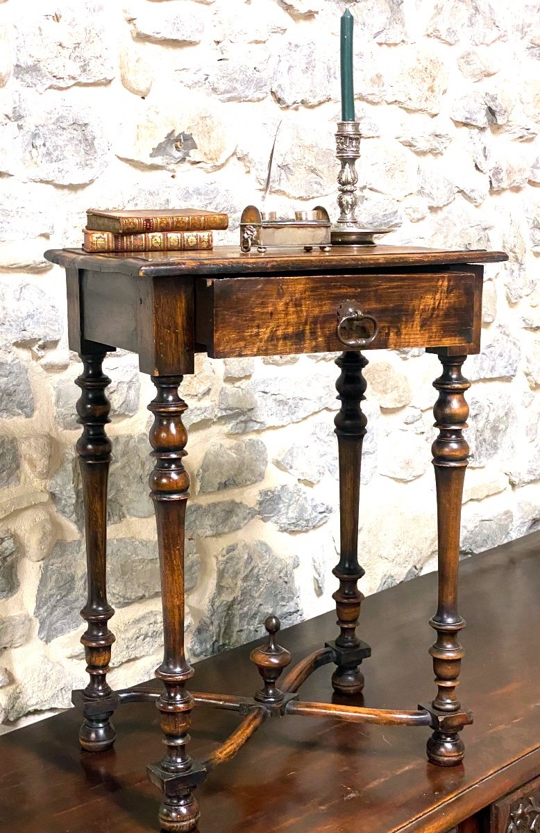 Louis XIII Period Side Table-secretary   