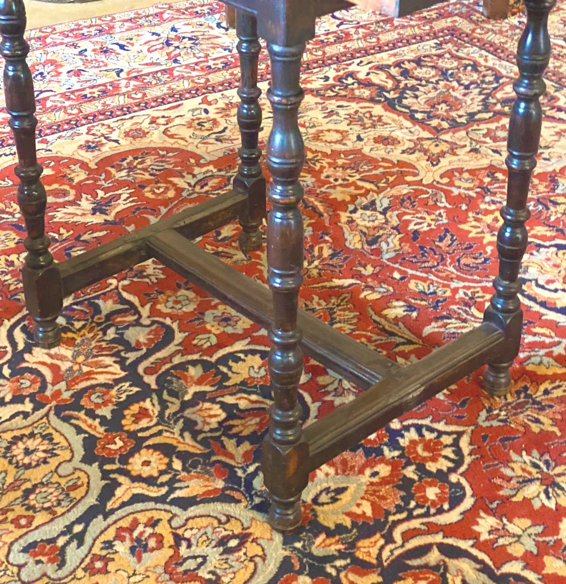 Louis XIII Period Side Table With One Drawer-photo-3