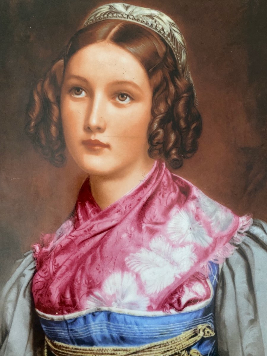 Portrait Of Helene Sedlmayr   Great Beauty  Of Her Time  Painted By Stieler 1831  Bavaria -photo-5