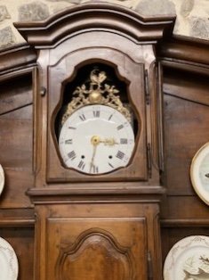 Vaisselier      De    Chateau   Avec  Horloge  En Son Centre   Du 18 éme    Siècle-photo-8