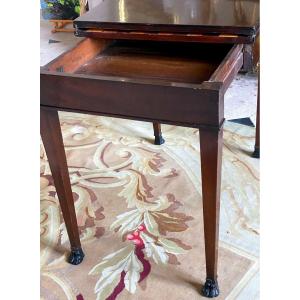 Game Table  Mahogany Period 1793  Marque  Three Lys Under A Crown  Château Des Tuileries 