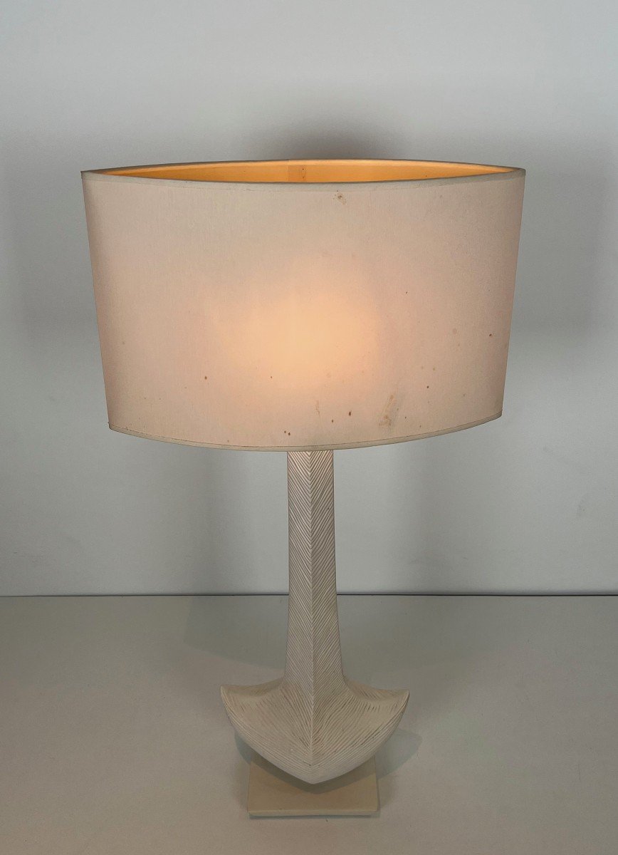 Design Ceramic Table Lamp. French Work By L Drummer. Vers 1970-photo-2