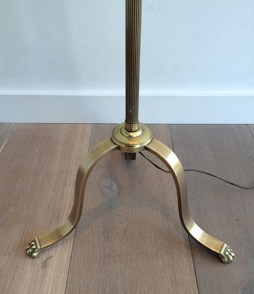 Brass Removable Reading Lamp. Frech Work In The Style Of Maison Jansen. Circa 1940-photo-4