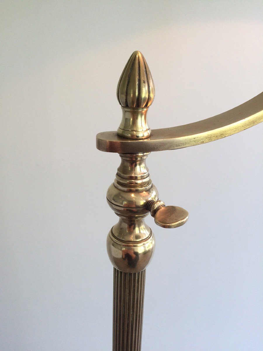 Brass Removable Reading Lamp. Frech Work In The Style Of Maison Jansen. Circa 1940-photo-3